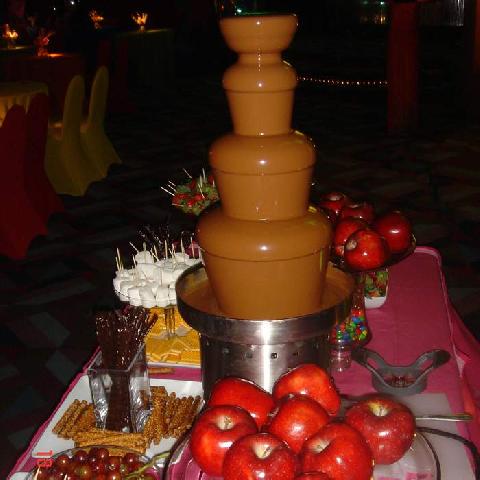 renta de fuente de chocolate para eventos