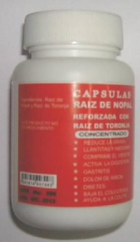 CAPSULAS DE RAIZ DE NOPAL REFORZADA CON RAIZ DE TORONJA CAPSULAS DE RAIZ DE NOPAL REFORZADA CON RAIZ DE TORONJA