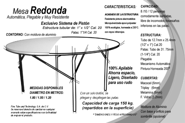 Imágenes de Venta de Sillas y Mesas plegables en Cuernavaca