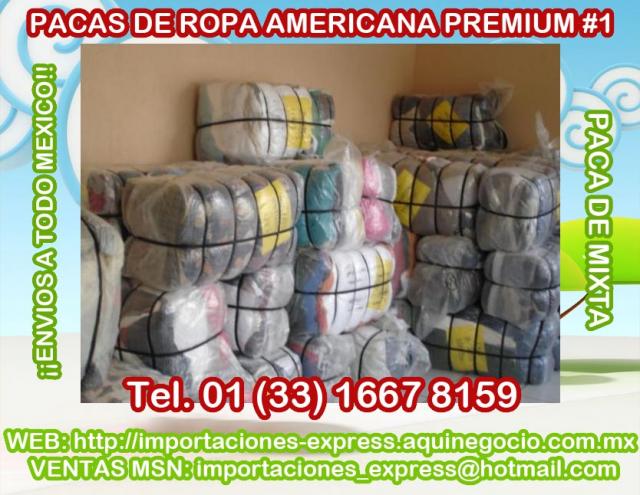 VENTA Y DISTRIBUCION EN MEXICO DE PACAS DE ROPA AMERICANA en Merida